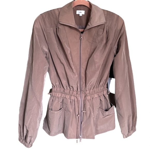 LPA jacket revolve Rina in pine‎ bark xxs nylon zip up toggle pockets - Picture 3 of 10